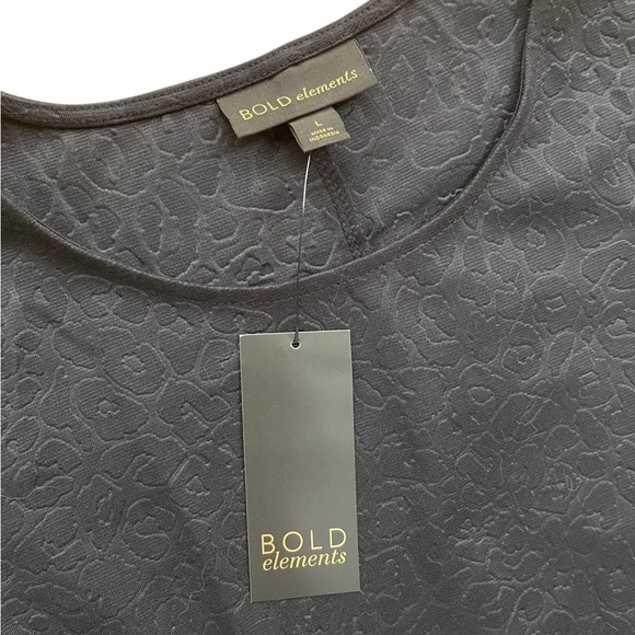 Cap Sleeve Stretchy Peplum Top Size Large & XL Available by Bold Elements NWT - Picture 4 of 16